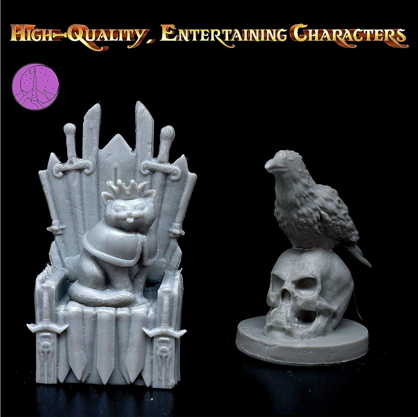 26 Animal Minis for DND Miniatures 28Mm Unpainted Dungeons and Dragons Miniatures I for D&D Miniatures & DND Minis Fantasy RPG | for DND Figures & Tabletop Miniatures | Campaign Setting
