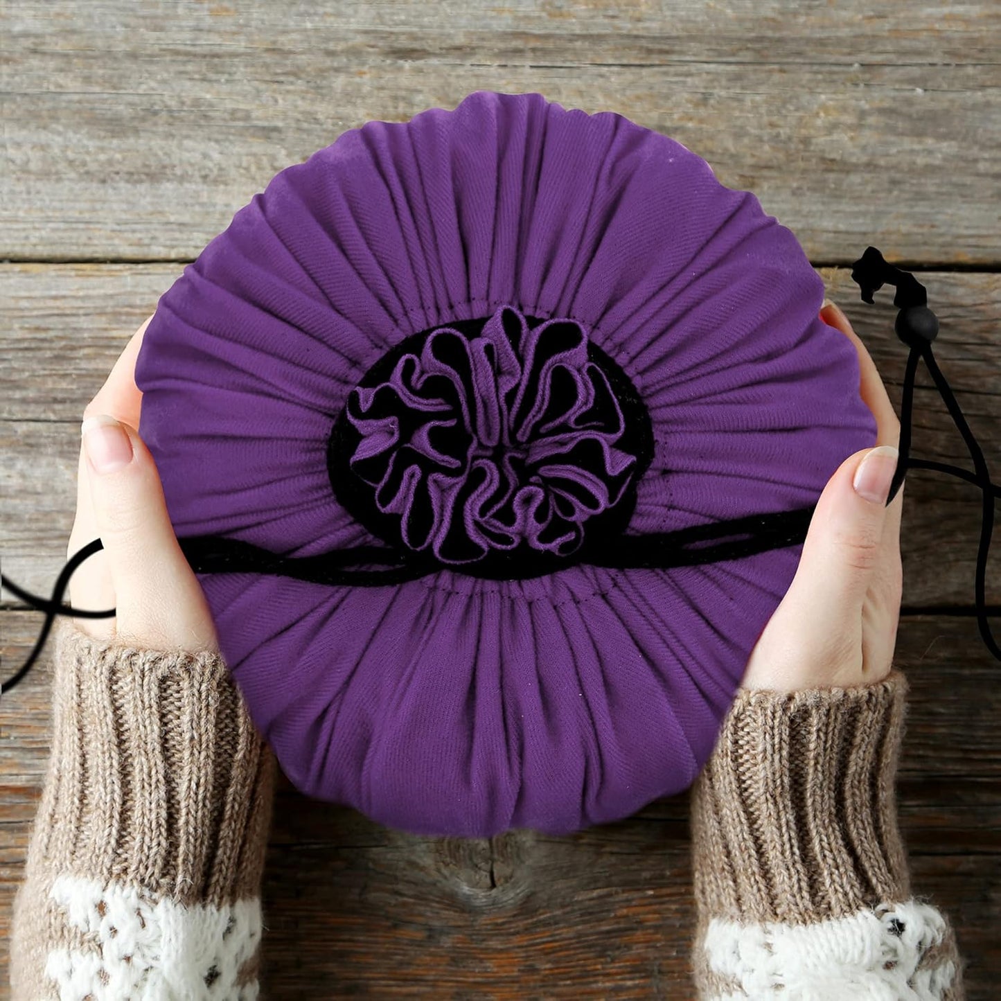 Large Dice Bag with Pockets Big Capacity Dice Bag Drawstring Dice Pouch DND Dice Storage Bag for RPG MTG Table Games, Hold over 300 Dice, Dark Violet