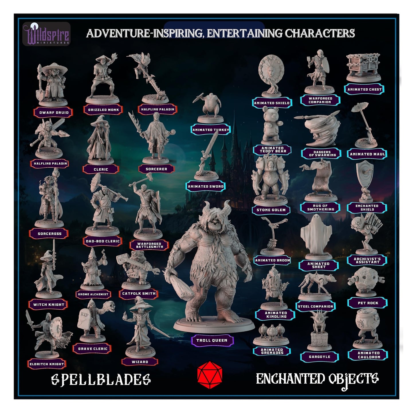 Spellblades & Enchanted Objects for DND Miniatures 28Mm-32Mm Characters, NPC ...
