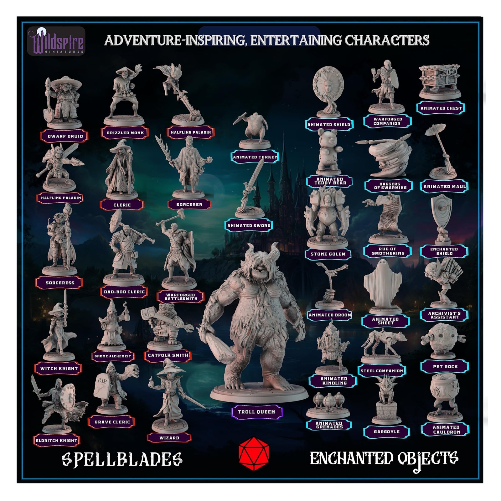 Spellblades & Enchanted Objects for DND Miniatures 28Mm-32Mm Characters, NPC ...